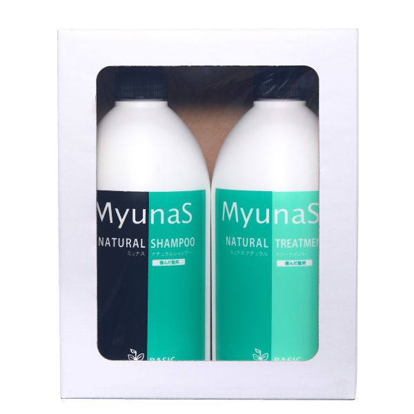 ミュナス ナチュラルシャンプー&トリートメントセット BA(包装費用は別途90円頂きます)